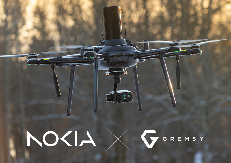 Gremsy and Nokia Forge Strategic Alliance to Advance 4G/5G Connected Drone.