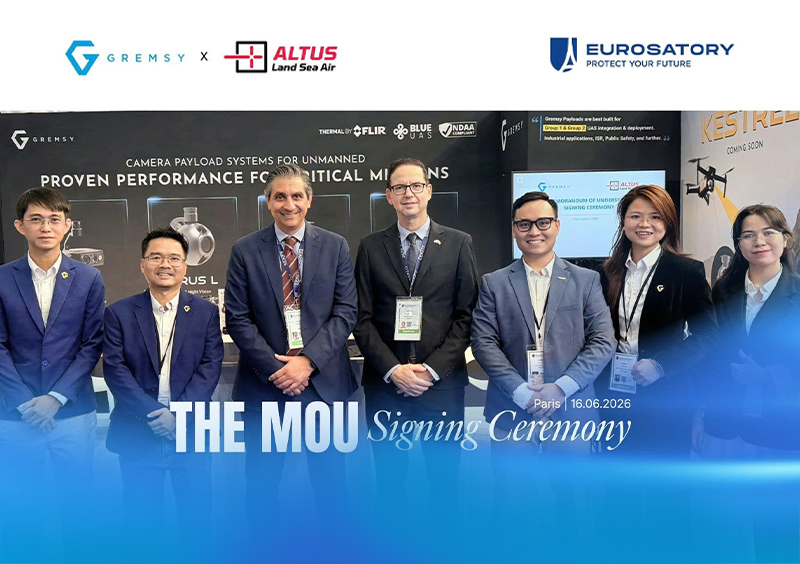 Gremsy and ALTUS Strengthen Partnership with MOU Signing at Eurosatory 2026