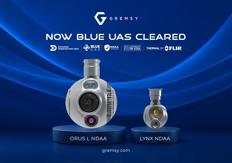 GREMSY EXPANDS BLUE UAS PORTFOLIO, BECOMES APAC’S SOLE CLEARED PAYLOAD PROVIDER
