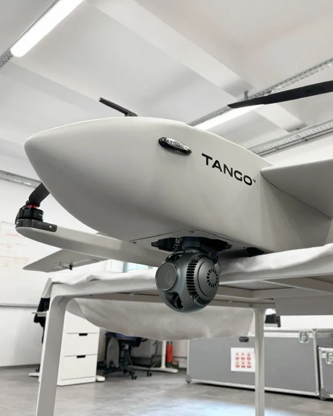 Gremsy payload on a partner drone