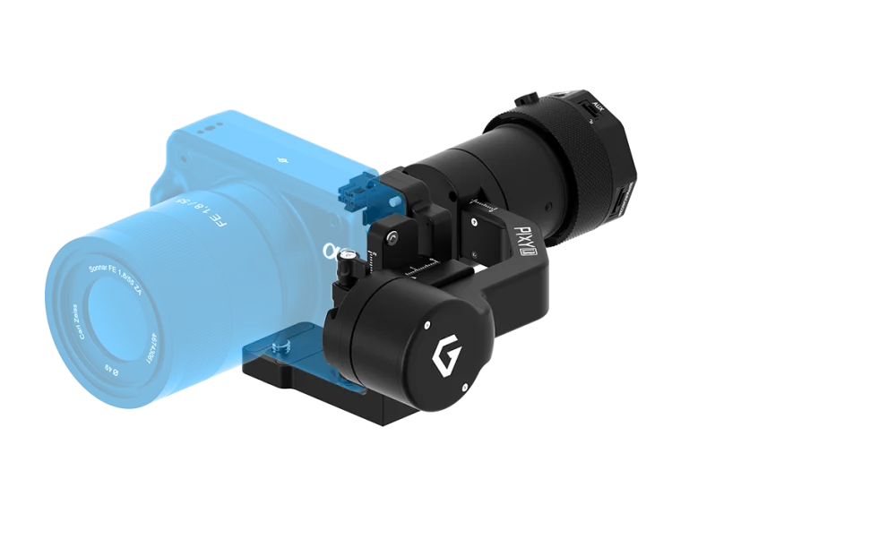 Two-axis Pixy LR gimbal for the Sony ILX-LR1