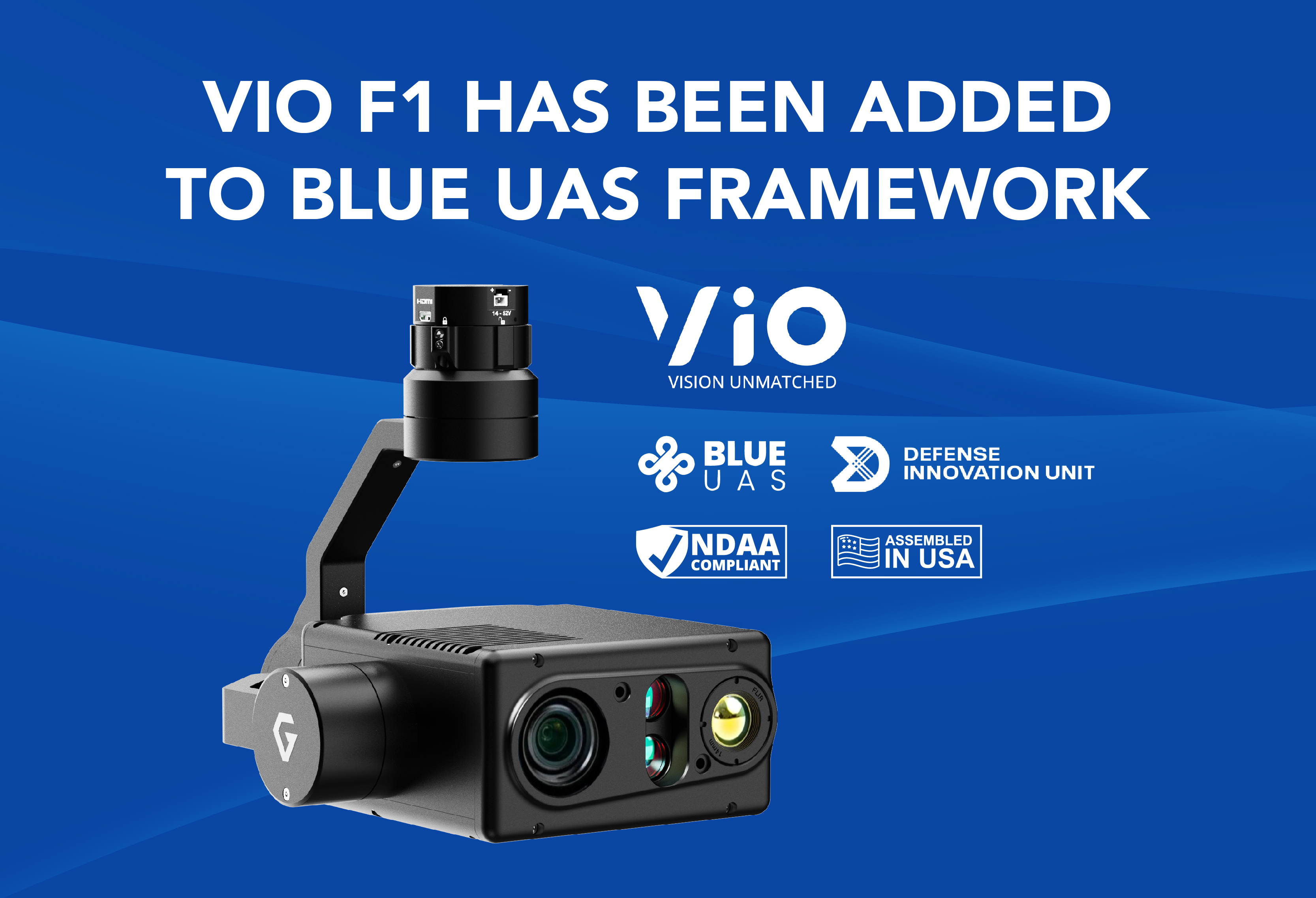 Gremsy VIO F1 Achieves Blue UAS Clearance: A Strategic Milestone